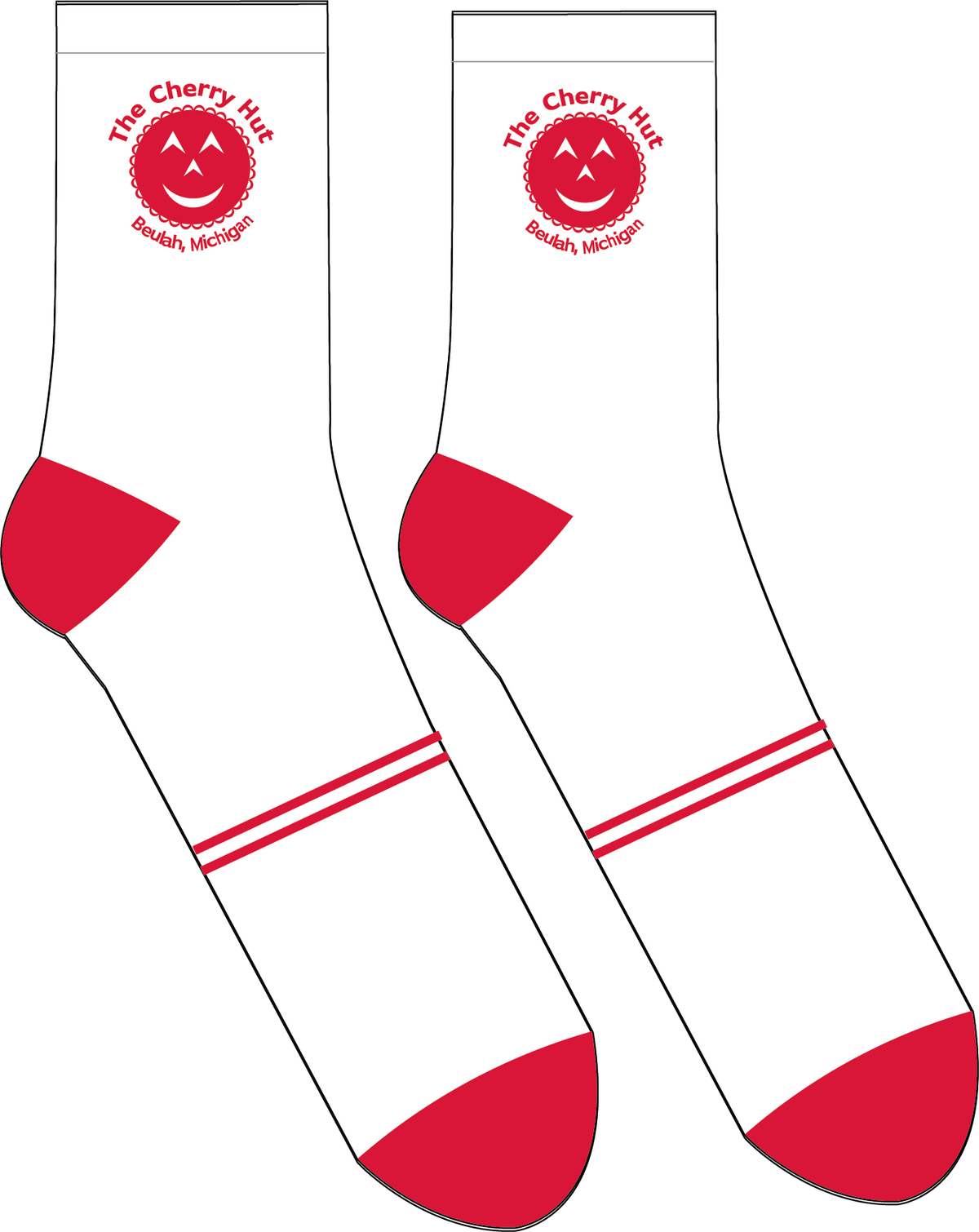 Cherry Hut Logo Socks
