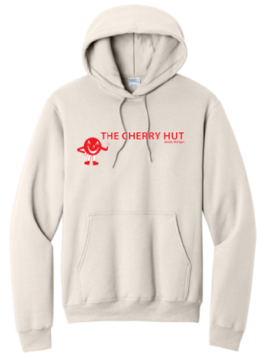 Cherry Hut Hooded Sweatshirt - Natural (Beige)
